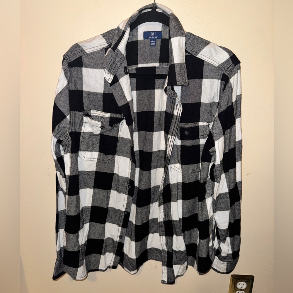 George Monochrome Checkered Shirt
